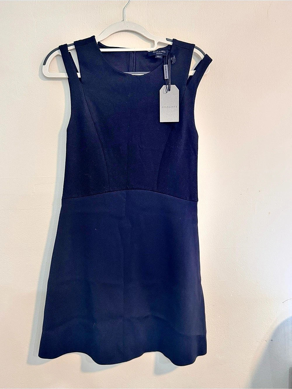 AllSaints Sandy Dress Mini Dress Black Size Medium NWT